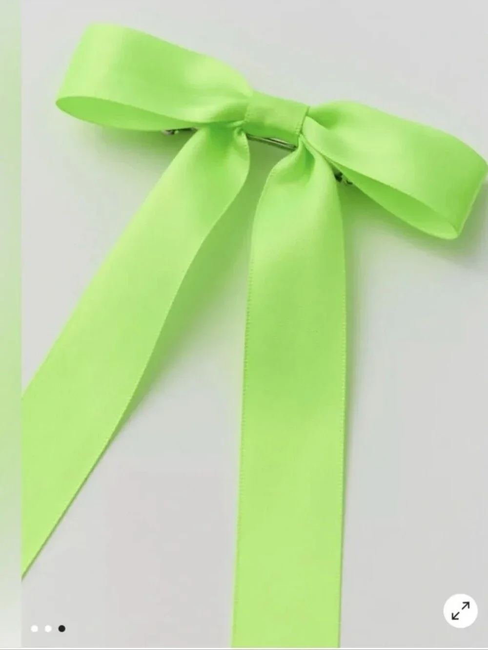 Urban Outfitters Neon Green Hair Bow Barette Clip GREEN NWT
